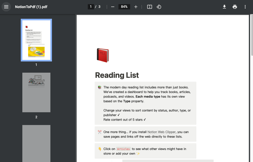 PDF file