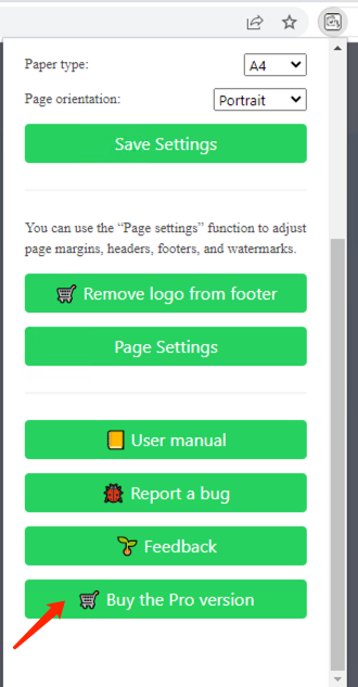 Icone de Notion to PDF na barra de ferramentas do Chrome